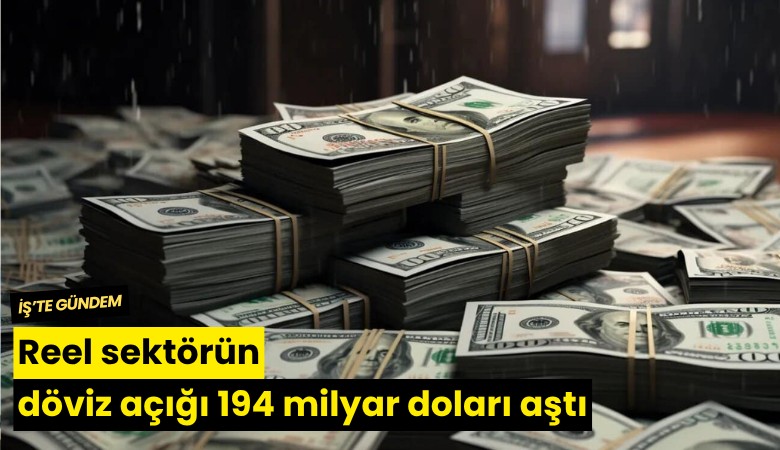 Reel sektörün döviz açığı 194 milyar doları aştı