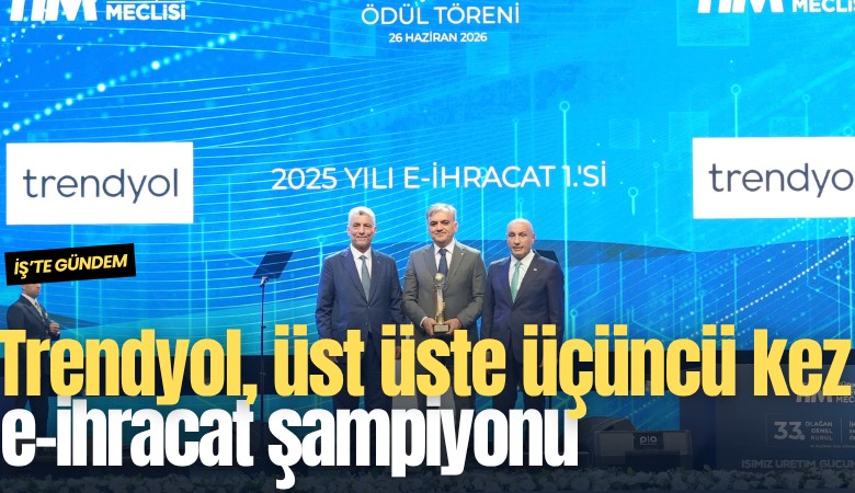 Trendyol, üst üste üçüncü kez Türkiye'nin e-ihracat şampiyonu