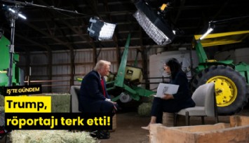 Trump, röportajı terk etti!