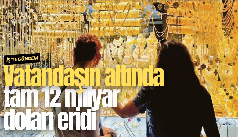 Vatandaşın altında tam 12 milyar doları eridi
