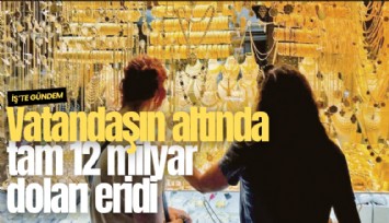 Vatandaşın altında tam 12 milyar doları eridi