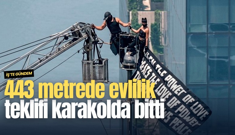 443 metrede evlilik teklifi karakolda bitti