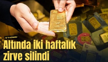 Altında iki haftalık zirve silindi