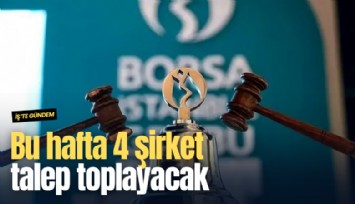 Bu hafta 4 şirket talep toplayacak