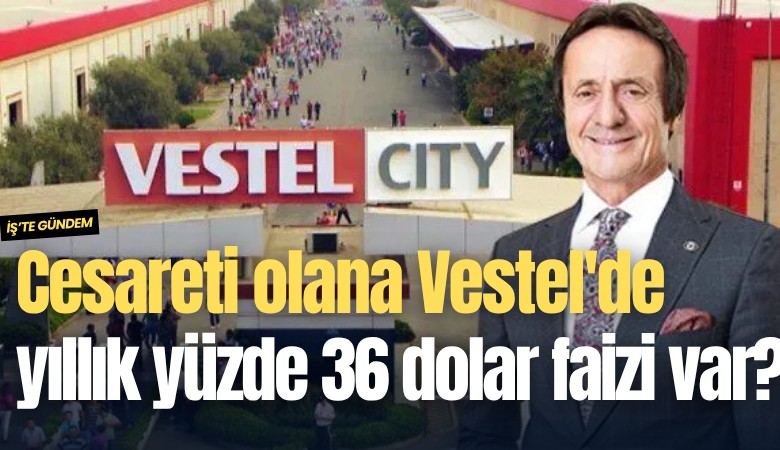 Cesareti olana Vestel'de yıllık yüzde 36 dolar faizi mi var?