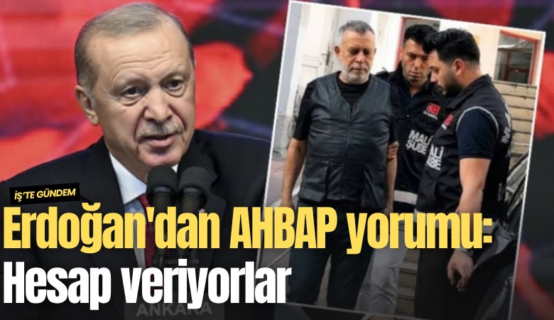Erdoğan'dan AHBAP yorumu: Hesap veriyorlar