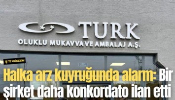 Halka arz kuyruğunda alarm: Bir şirket daha konkordato ilan etti