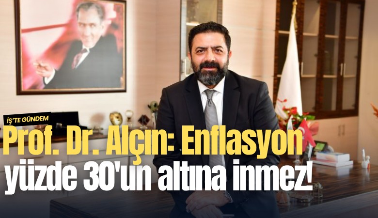 Prof. Dr. Alçın: Enflasyon yüzde 30'un altına inmez!