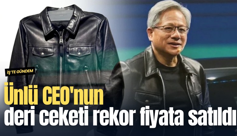 Ünlü CEO'nun deri ceketi rekor fiyata satıldı