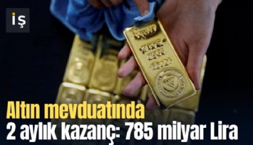 Altın mevduatında 2 aylık kazanç: 785 milyar Lira