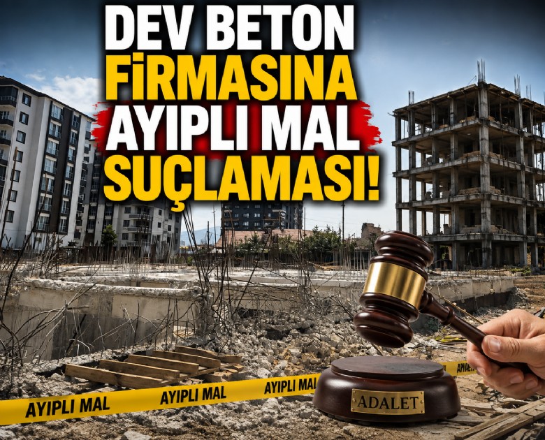 Dev beton firmasına ayıplı mal suçlaması!