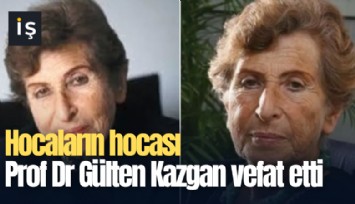 Hocaların hocası Prof Dr Gülten Kazgan vefat etti