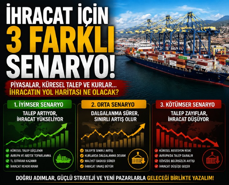 İhracat için 3 farklı senaryo!