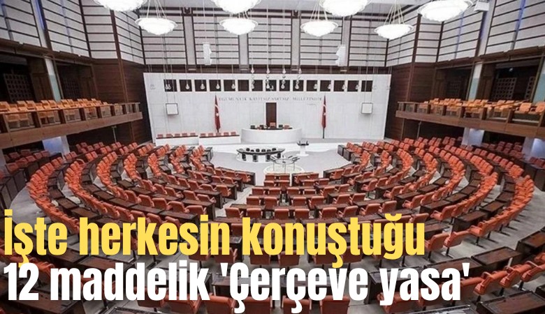 İşte herkesin konuştuğu 12 maddelik 'Çerçeve yasa'