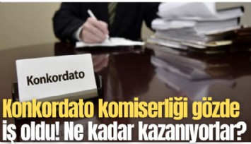 Konkordato komiserliği gözde iş oldu! Ne kadar kazanıyorlar?