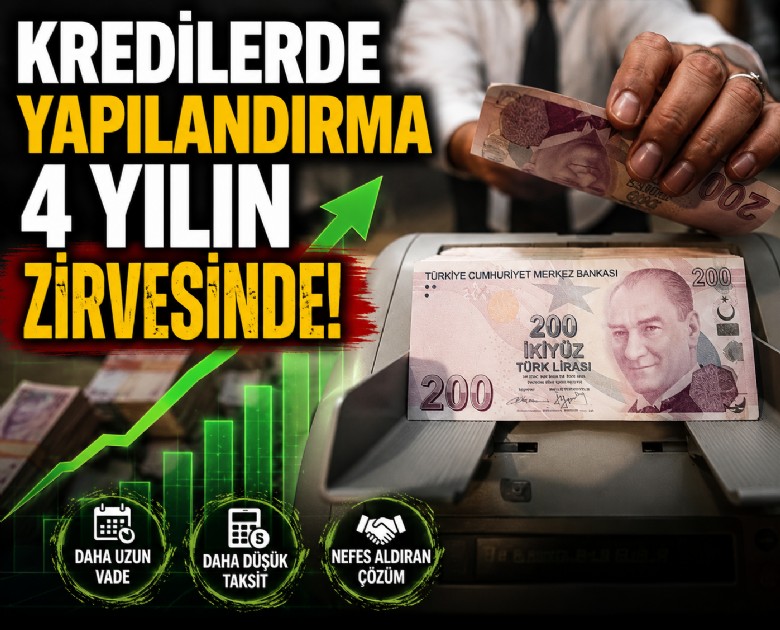 Kredilerde yapılandırma 4 yılın zirvesinde!