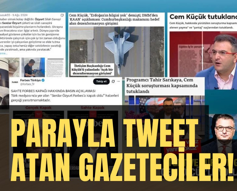 Parayla tweet atan gazeteciler!