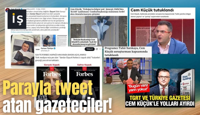 Parayla tweet atan gazeteciler!