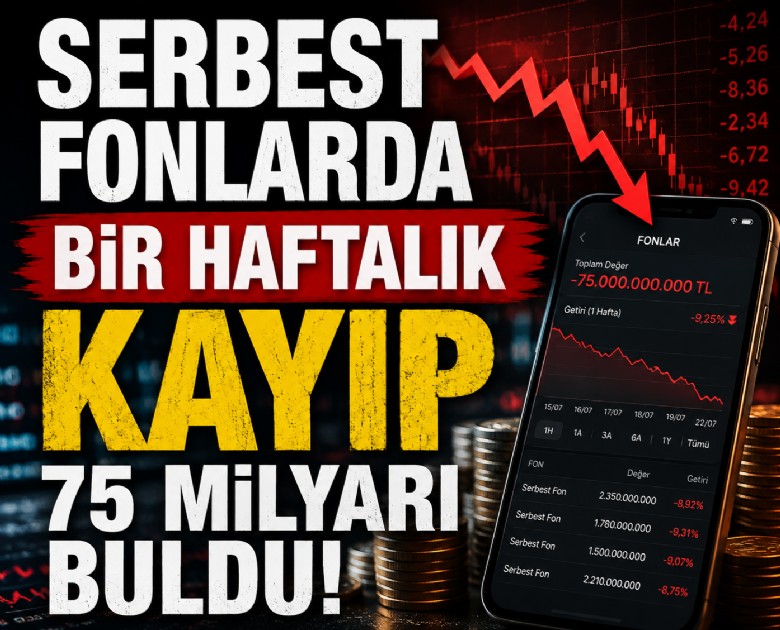 Serbest fonlarda bir haftalık kayıp 75 milyarı buldu