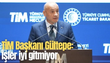 TİM Başkanı Gültepe: İşler iyi gitmiyor