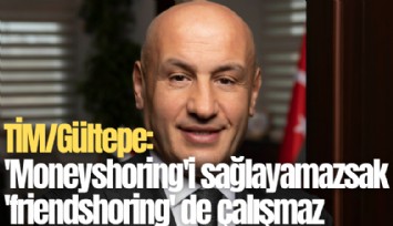 TİM/Gültepe: 'Moneyshoring'i sağlayamazsak 'friendshoring' de çalışmaz