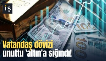 Vatandaş dövizi unuttu 'altın'a sığındı!