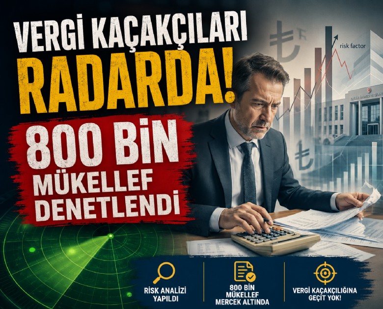 Vergi kaçakçıları radarda! 800 bin mükellef denetlendi
