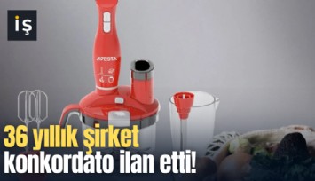 36 yıllık şirket konkordato ilan etti!