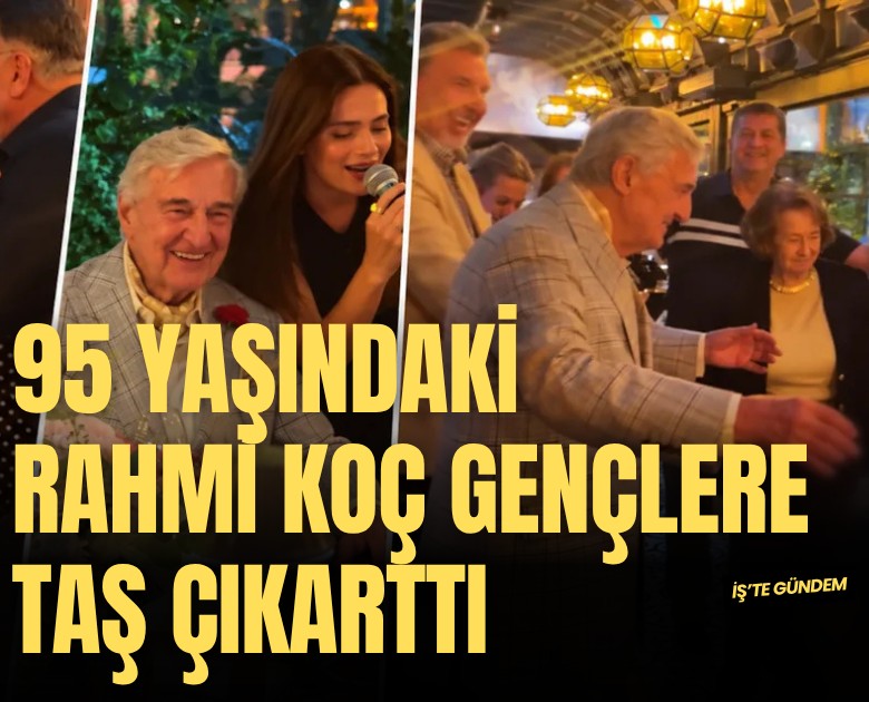 95 yaşındaki Rahmi Koç gençlere taş çıkarttı