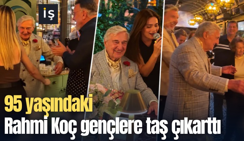 95 yaşındaki Rahmi Koç gençlere taş çıkarttı