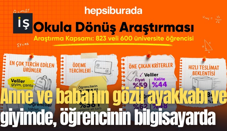 Anne ve babanın gözü ayakkabı ve giyimde, öğrencinin bilgisayarda