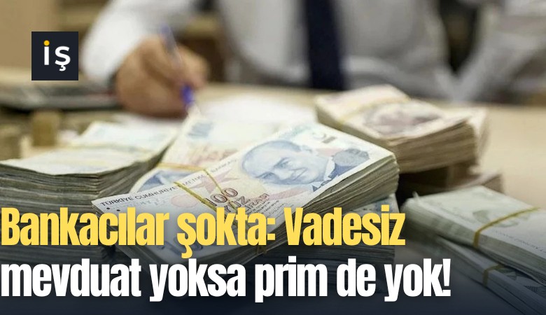 Bankacılar şokta: Vadesiz mevduat yoksa prim de yok!