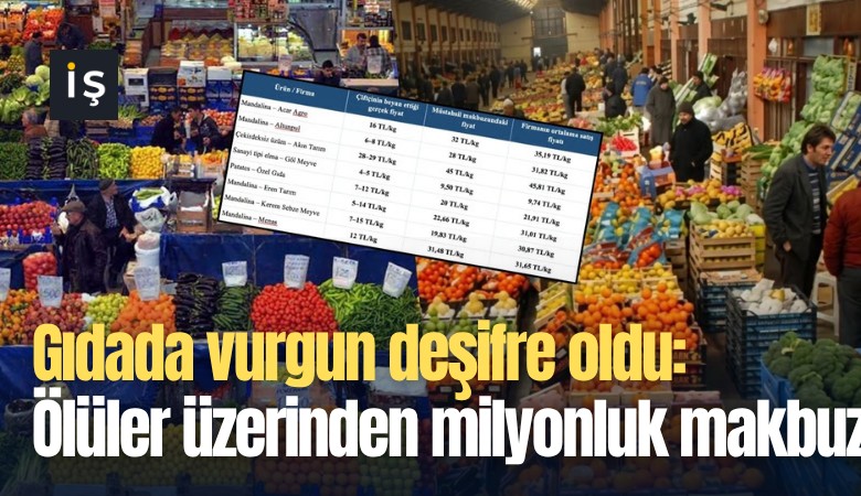 Gıdada vurgun deşifre oldu: Ölüler üzerinden milyonluk makbuz