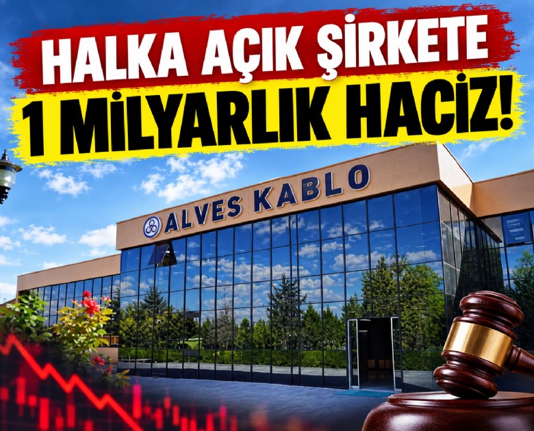Halka açık şirkete 1 milyarlık haciz!