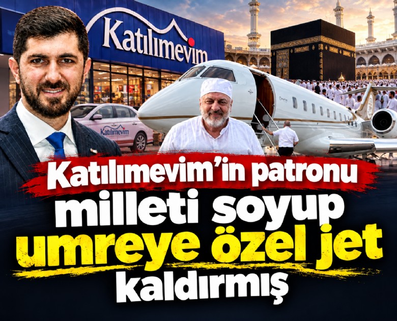 Katılımevim'in patronu milleti soyup umreye özel jet kaldırmış