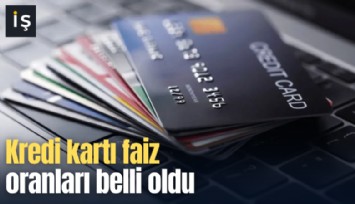 Kredi kartı faiz oranları belli oldu