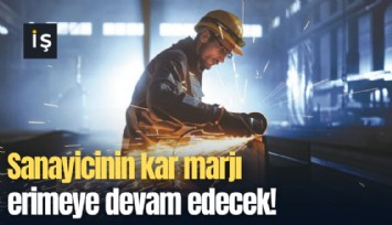 Sanayicinin kar marjı erimeye devam edecek!