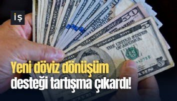 Yeni döviz dönüşüm desteği tartışma çıkardı!